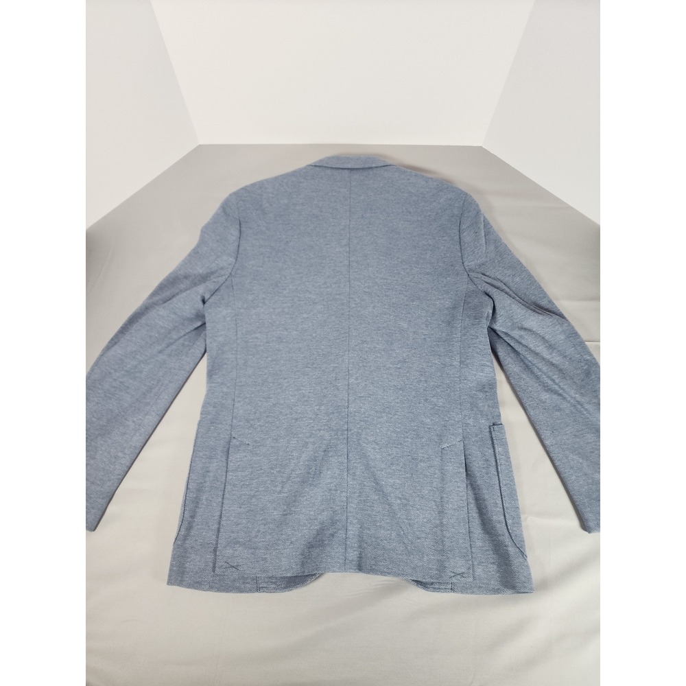 NWT‎ Lot Michael Strahan Mens Modern Fit Knit Sport Coat Blazer Blue Grey Navy M - Picture 16 of 16